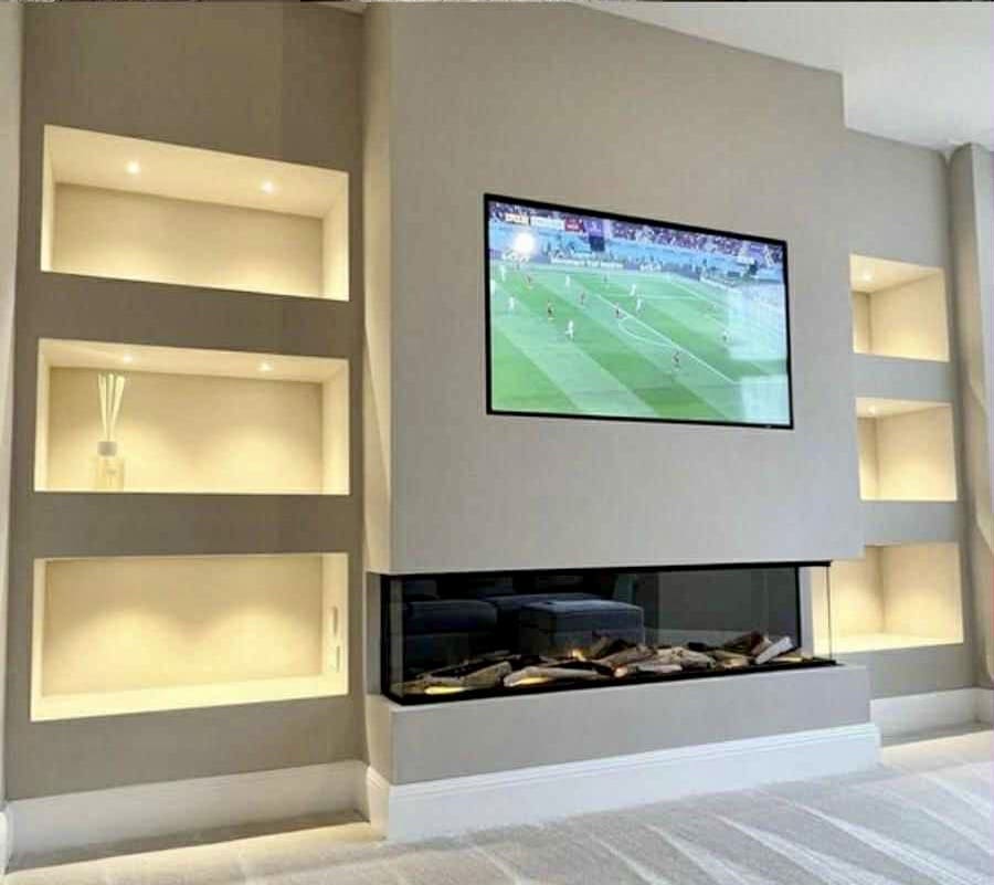 A007 FITTED MEDIA WALL PIC